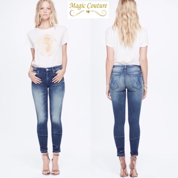 MOTHER Denim - MOTHER The Looker Ankle Fray Jeans in Growing Pains Wash💙💙💙